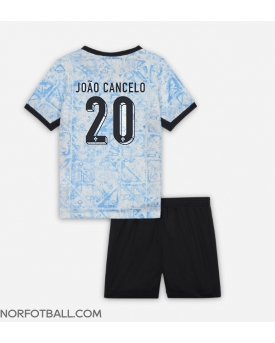 Billige Fotballdrakt Portugal Joao Cancelo #20 Replika Bortedraktsett Barn EM 2024 Kortermet (med bukser)